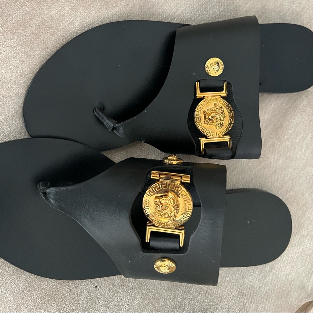 Versace Slides Gently Used